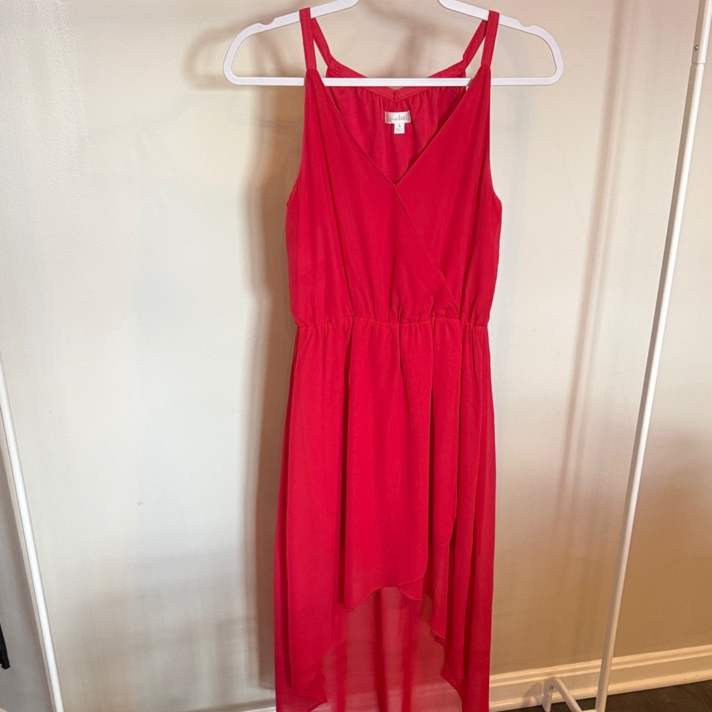 Charter Club Vibrant Red High Low Dress